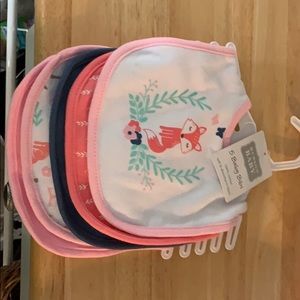 NWT baby girls bibs